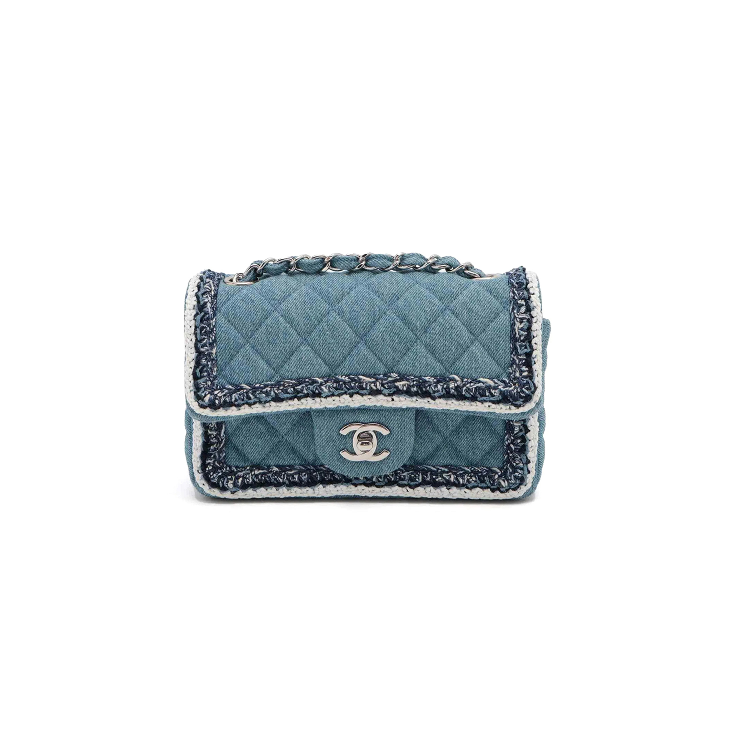 Ch*el denim quilted shoulder bag 239360 (20*12.4*7.1cm)